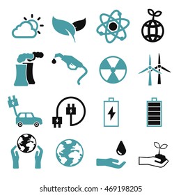 eco icon set