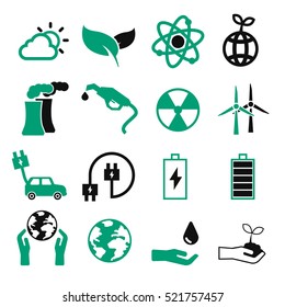 eco icon set