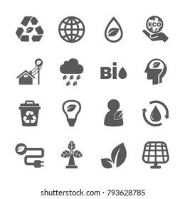 Eco icon set