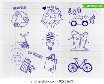 ECO icon set