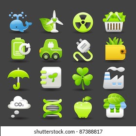 ECO  icon set | Dark series