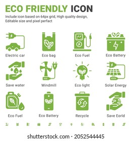 Icono de Eco diseño de estilo plano aislado en fondo blanco. Entorno de iconos vectores, ecología, eco-friendly, símbolo de la firma de la tecnología verde para energía, naturaleza, aplicación móvil, sitio web y proyecto