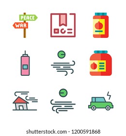 eco icon set. vector set about conserve, electric car, panel and wind icons set.
