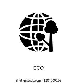 Eco icon. Eco symbol design from Ecology collection. Simple element vector illustration on white background.