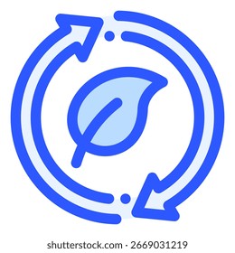 Símbolo do ícone da Eco. Ilustração vetorial.