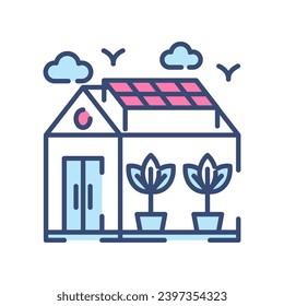 ECO  icon in vector. Illustration