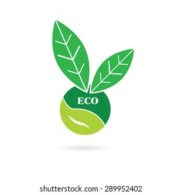 eco icon vector illustration