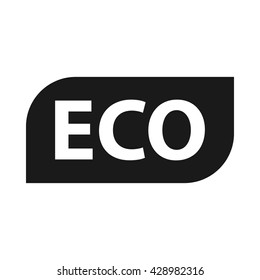 Eco icon Vector Illustration on the white background.
