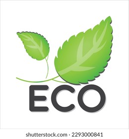 icono ecológico, vector, ilustración, símbolo