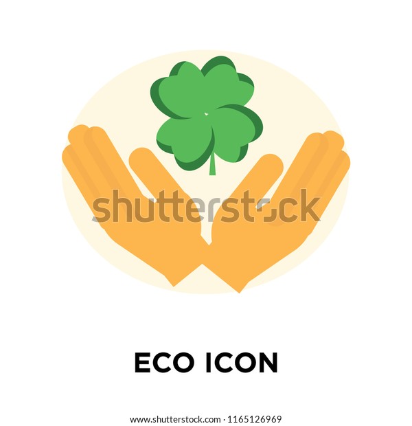 Eco icon vector isolated on white\
background, Eco transparent sign , nature\
symbols