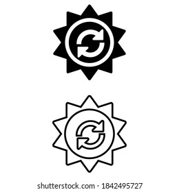 Eco icon vector set. recycle illustration sign collection. ecology symbol.