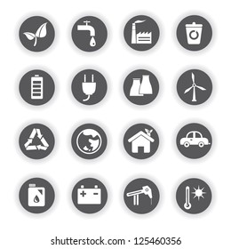  eco icons set
