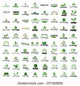 Eco Icons Set - Isolated On White Background - Vector Illustration, Graphic Design Editable For Your Design  