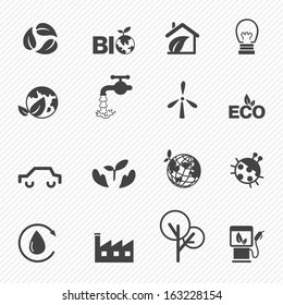 Eco icons set vector