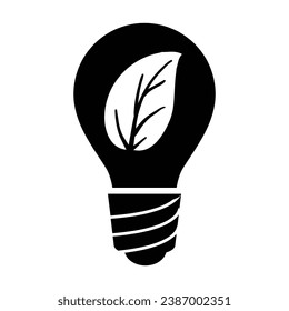 Eco Idea Icon, Vector Graphics