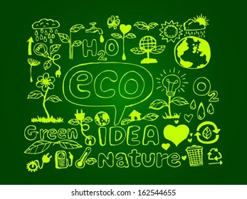 Eco Idea Sketch Doodle