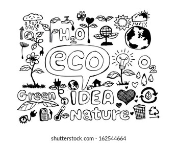 Eco Idea Sketch Doodle