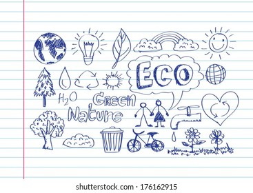 Eco Idea Sketch Doodle