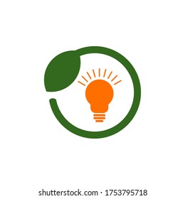 eco idea vector design template illustration