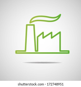 Eco industrial icon