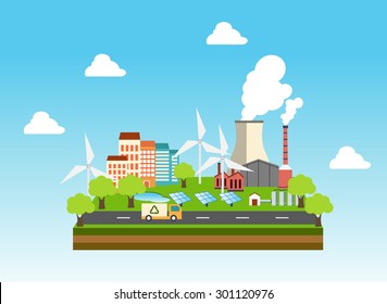 Eco industrial town