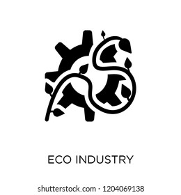 eco Industry icon. eco Industry symbol design from Ecology collection. Simple element vector illustration on white background.
