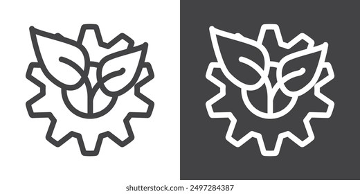 Öko-Industrie Symbol Vektor Logo Set Sammlung für Web-App ui