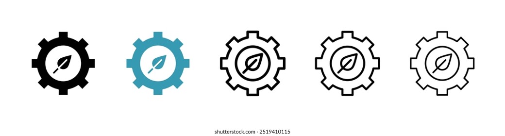 ECO industry icon vector icon set. EPS 10