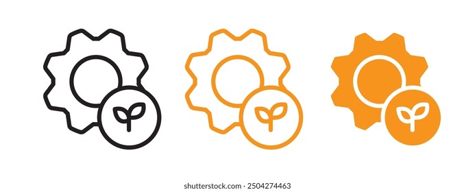 Eco industry icon web design in vector