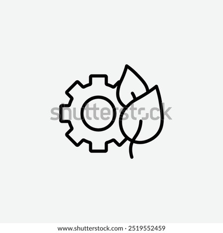 ECO industryline vector icon. EPS 10