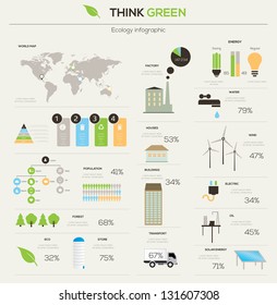 Eco Infographic Elements. Vector