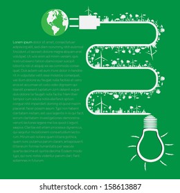 Eco infographic elements. Vector set