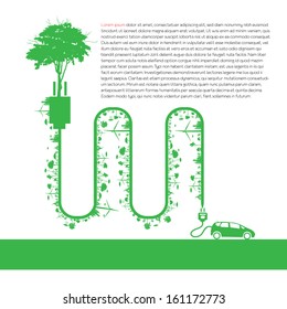 Eco infographic elements. Vector set