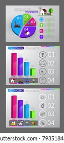 Eco infographic set
