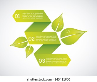 eco infographics over gray background vector illustration 