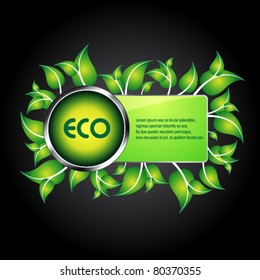 eco information icon / logo for web