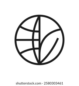 eco internet network logo icon vector concept design 
