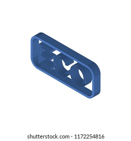 Eco isometric left top view 3D icon