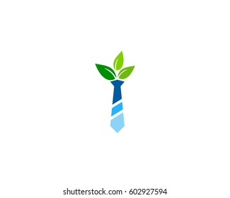 Eco Job Logo Design Element