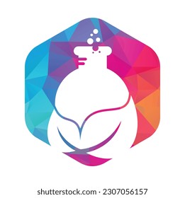 Eco lab logo template design vector. Natural lab logo designs concept.	