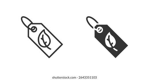Eco label icon set indicating environmentally certified products.