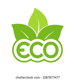 Eco label, vector design