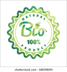 Eco Labels Bio template. Ecology theme.
