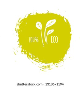 Eco labels set for your design: package, posters, banners