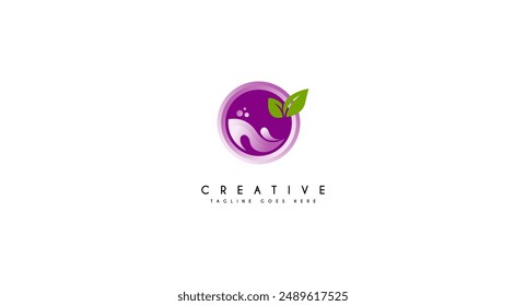 Eco Ilustración vectorial de diseño de logotipo de lavandería.