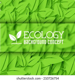 eco leaf background concept. Vector illustratiob design