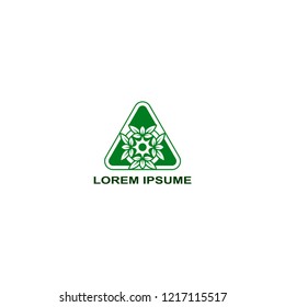eco leaf beauty logo template, flower icon symbol vector illustration