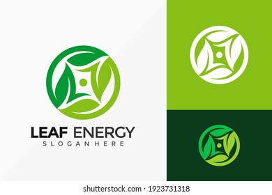 Eco Leaf Energy Creative Logo Design. Modern Idea logos designs Vector illustration template
