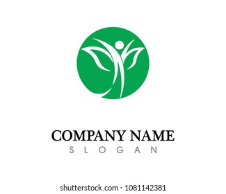 Eco leaf logo