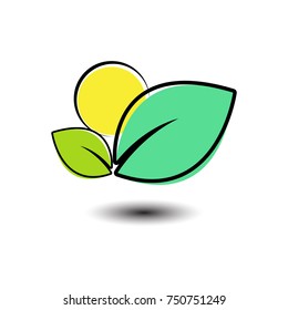 eco leaf logo